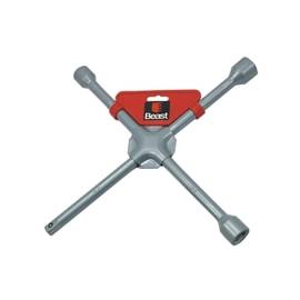 Clé en Croix 17-19-21 - 1/2'' - Acier - Usage Professionnel - Outil Pratique et Polyvalent - Beast