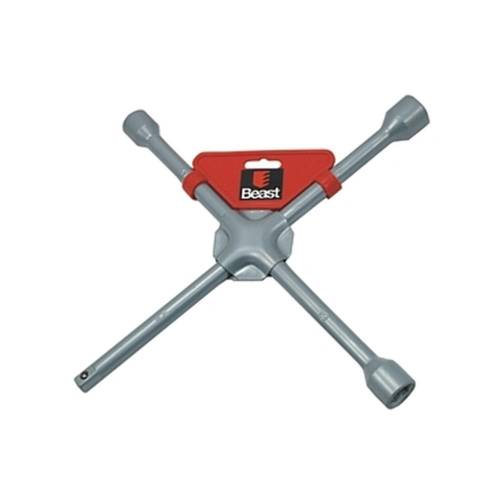 Clé en Croix 17-19-21 - 1/2'' - Acier, Norme Professionnelle - Outil Pratique et Polyvalent - Beast