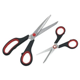 Jeu de Ciseaux Stainless 2x 21-14 cm - Acier Inoxydable - Précision et durabilité - Usage Professionnel - Beast