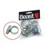 Colliers de Serrage en Acier 2x(10-16, 12-22, 16-27, 25-40 mm) - Acier, Résistants et Durables - Beast - Beast