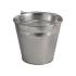 Seau en Métal Zingué 10L - Capacité 10L, Résistant et Durable - Idéal pour le Stockage - Beast