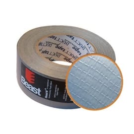 Ruban Adhésif pour Réparation 50mm x 50M - Gaffa Renforcé Argenté - Résistant et Durable - Beast - Beast