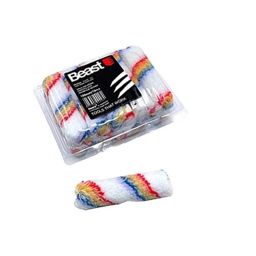 Rouleaux de Peinture 10 Pcs 100 mm - Acrylique - Idéaux pour Finitions - Haute performance - Acier haute qualité - Beast