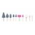 Jeu de Meules sur Tige 10 pcs - Ø10 mm - Polyvalent et Pratique - Beast - Beast