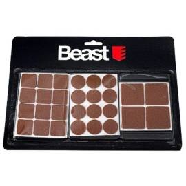Jeu de Patins Feutre 28x - Noir - Glisse Silencieuse et Protection des Surfaces - Robuste et précis - Beast