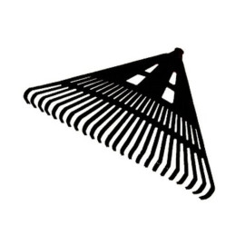 Râteau en PVC Écologique 610 mm - 24 Dents - D28 mm - Idéal pour Ramasser les Feuilles - Usage Professionnel - Beast