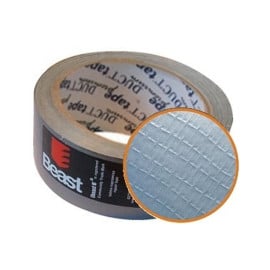 Ruban Adhésif pour Réparation 50mm x 25m - Gaffa Renforcé Argenté - Résistant et Polyvalent - Beast