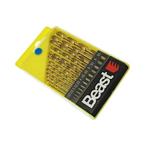 Forets pour Métaux 1.5-6.5 mm - HSS Titan, Lot de 13 - Précision et Durabilité - Beast
