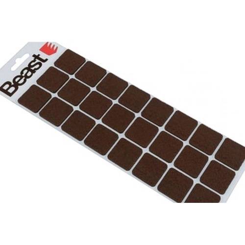 Jeu de Patins Feutre 24 pcs 28x3 mm - Felt Square - Protection et Amortissement - Beast - Beast