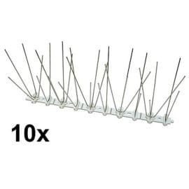 Brochettes Anti Pigeon 10x25 cm - Spikes 2-4-2-4 - Protection Efficace contre les Pigeons - Beast