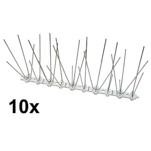 Brochettes Anti Pigeon 10x25 cm - Spikes 2-4-2-4 - Protection Efficace contre les Pigeons - Beast
