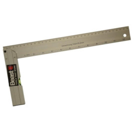 Équerre de Charpentier 350 mm - Aluminium - Précision et durabilité - Qualité Professionnelle - Beast
