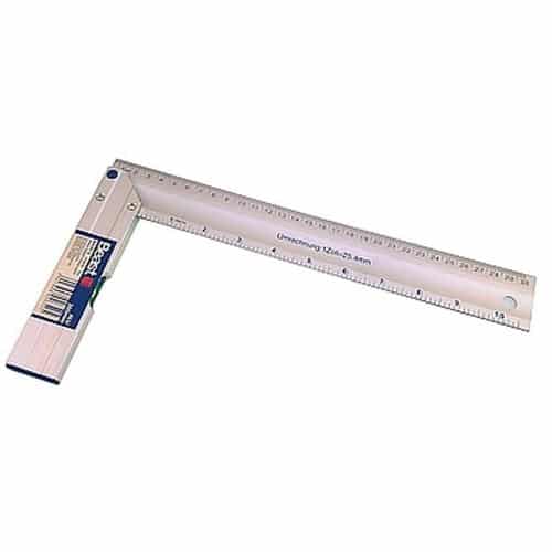 Équerre de Charpentier 300 mm - Aluminium, Précision et Robustesse - Idéale pour les Travaux de Construction - Beast