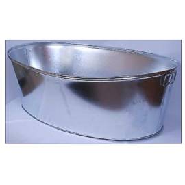 Baignoire d'Acier Galvanisé 120L - Oval, Résistante et Durable - Idéale pour Jardin et Bien-Être - Beast