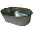 Baignoire d'Acier Galvanisé 120L - Oval - Robuste et durable - Idéale pour Jardin et Bien-Être - Beast
