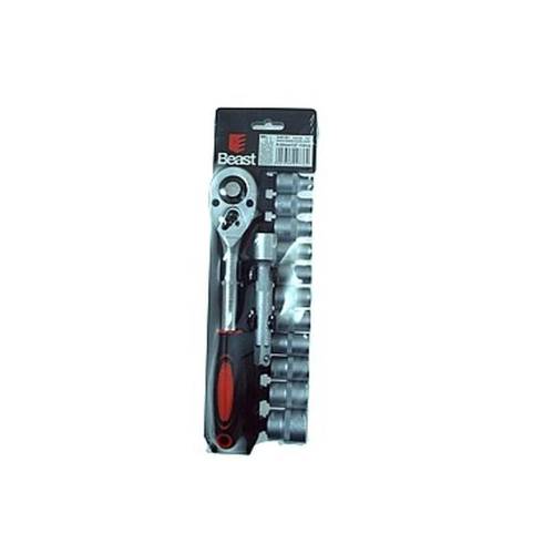 Clés à Douille 8-24 mm 1/2'' - Acier - Norme CV 12X - Polyvalence et Précision - Robuste et précis - Beast