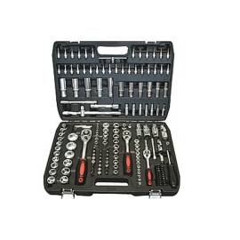 Clés à Douille 1/4'' - 3/8'' et 1/2'' - Acier au Carbone - Ensemble Complet - Outils Polyvalents pour Mécanique - Beast