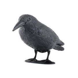 Corbeau Épouvantail 38 cm - Plastic - Décoration de Jardin - Effet Dissuasif - Efficace et robuste - Beast