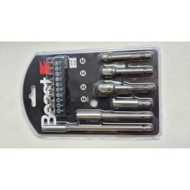 Jeu d'Embouts 16 Bits/Adaptateurs - CRV6150 - Outils Pratiques et Polyvalents - Idéal pour Réparations - Beast