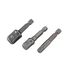 Adaptateur Set 1/2" 3/8" 1/4" Hex Shank 3x - Outils de Précision - Polyvalent et Pratique - Beast