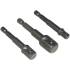 Adaptateur Set 1/2" 3/8" 1/4" Hex Shank 3x - Outils de Précision - Polyvalent et Pratique - Beast