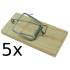 Piège à Souris 5 x 11 x 5 cm - Bois - Efficace et Pratique - Usage Professionnel - Beast