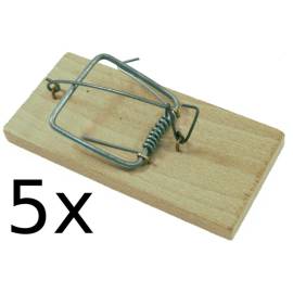 Piège à Souris 5 x 11 x 5 cm - Bois - Efficace et Pratique - Usage Professionnel - Beast