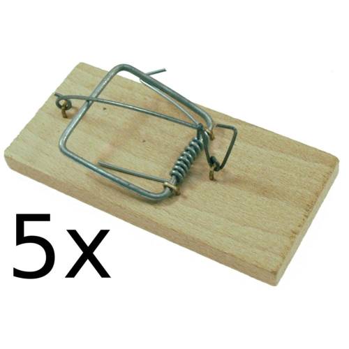 Piège à Souris 5 x 11 x 5 cm - Bois - Efficace et Pratique - Usage Professionnel - Beast