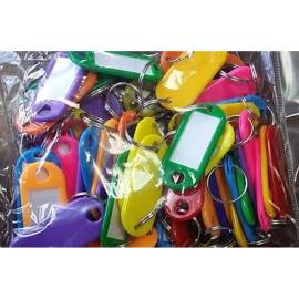 Jeu de Porte-Étiquettes 100 Pcs 53x22 mm - Color Mix - Pratique et Esthétique - Usage Professionnel - Beast