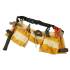 Ceinture Sacoche Porte Outils 55x20 cm - Cuir et Canvas - Pratique et Durable - Résistance et précision - Beast