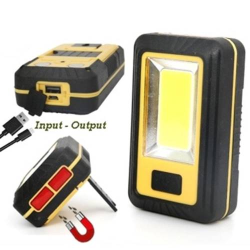 Lampe de Garage COB 4 LED Rouge - 24 COB, 2x1800mAh Li-ion USB - Éclairage Pratique et Polyvalent - Beast - Beast