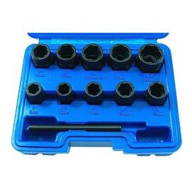 Extracteur de Boulon Endommagé 9-19 mm - 10 Pcs - Acier Cr-Mo - Réparation Facile et Efficace - Beast