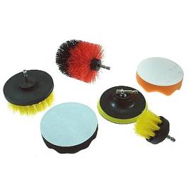 Jeu de Brosses Nylon 6x - Hex Shank - 1 3 2 - Polyvalent et Efficace - Usage Professionnel - Beast