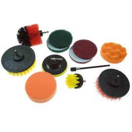 Jeu de Brosses Nylon 12x - 1+4+2+2+2+1, Hex Shank - Polyvalent et Efficace - Beast