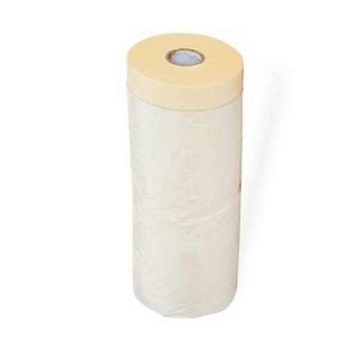 Feuille de Protection avec Ruban de Masquage 55 cm x 33 m - Protection Efficace - Idéale pour Peinture et Rénovation - Beast