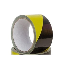 Ruban Avertissement Jaune et Noir 50mm x 33 m - Adhésif Résistant - Sécurité et Visibilité - Haute performance - Beast