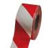 Ruban Avertissement Blanc-Rouge 50mm x 33m - Adhésif Résistant - Sécurité et Visibilité - Beast