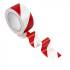 Ruban Avertissement Blanc-Rouge 50mm x 33m - Adhésif Résistant - Sécurité et Visibilité - Usage Professionnel - Beast