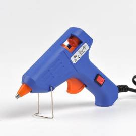 Pistolet à Colle 8mm 10W - Bleu, On/Off - Pratique et Efficace - Beast