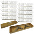 Brochettes Anti Pigeon 10x50 cm - Stainless, 6-4-6-4 Spikes - Protection Efficace contre les Pigeons - Beast