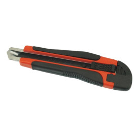 Cutter Lame Cassable 18mm - SK-5, Poignée TPR, Métal - Précision et Confort d'Utilisation - Beast - Beast