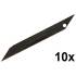 Lames de Rechange 9mm - Précision SK-5 Black, Lot de 10 - Tranchantes et Durables - Beast - Beast
