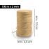 Corde de Jute 100M - 2 mm - Écologique et Résistante - Idéale pour Décorations et Bricolage - Beast