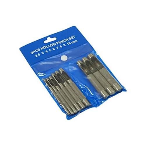 Poinçons Acier 45 2.5-10 mm - Lot de 9 - Résistants et Précis - Usage Professionnel - Bricolage et artisanat - Beast