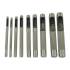 Poinçons Acier 45 2.5-10 mm - Lot de 9 - Résistants et Précis - Usage Professionnel - Bricolage et artisanat - Beast