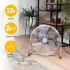 Ventilateur sur Pied Métal 45,7 cm - Socle Stable, Puissant et Silencieux - TRISTAR
