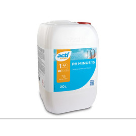 pH Moins Pour Piscine 20 l - Solution Acide 15% - Régulation Facile et Efficace du pH - D-Work
