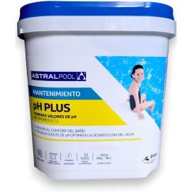 pH Plus pour Piscine en Poudre - Sceau 5 kg - Ajustement Facile du pH de l'Eau - D-Work