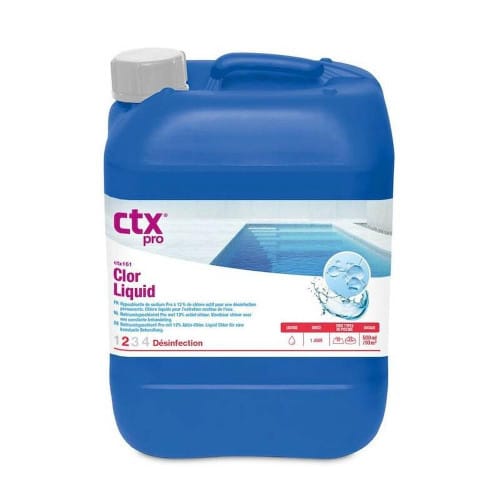 Chlore Liquide Professionnel 20 l - Traitement Piscine Efficace - D-Work