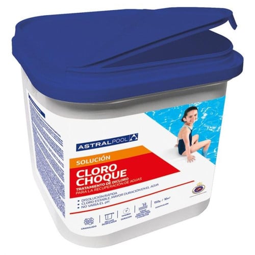 Chlore Rapide Astral Pour Piscine 1 kg - Granulés Concentrés - Désinfection Efficace et Rapide - ASTRALPOOL